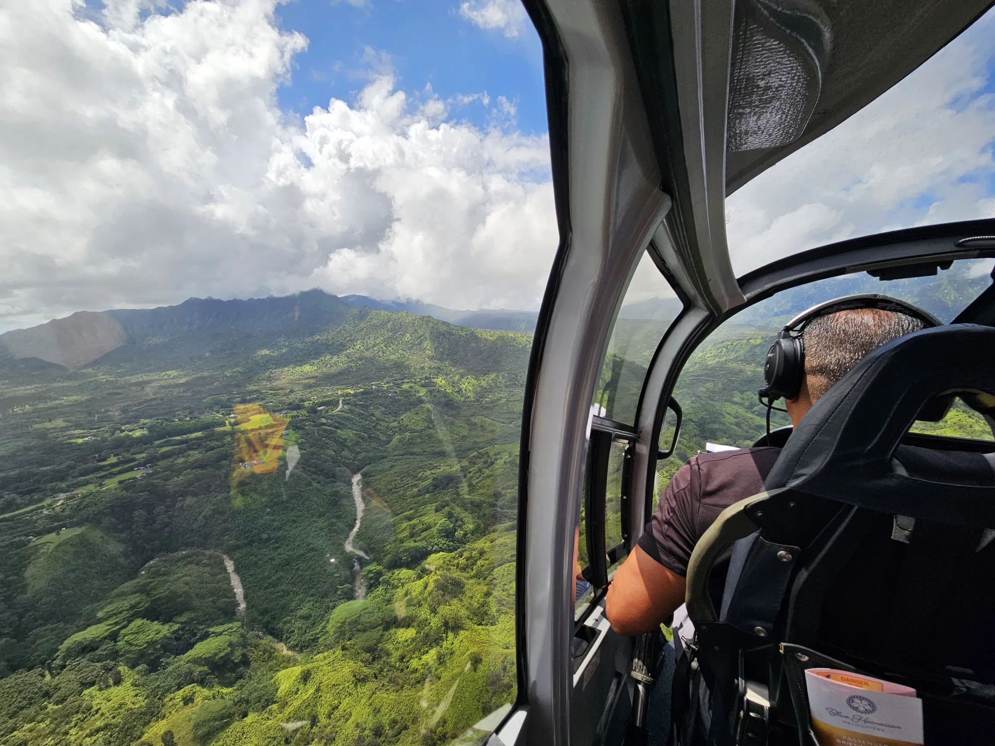 Flying over Kauai