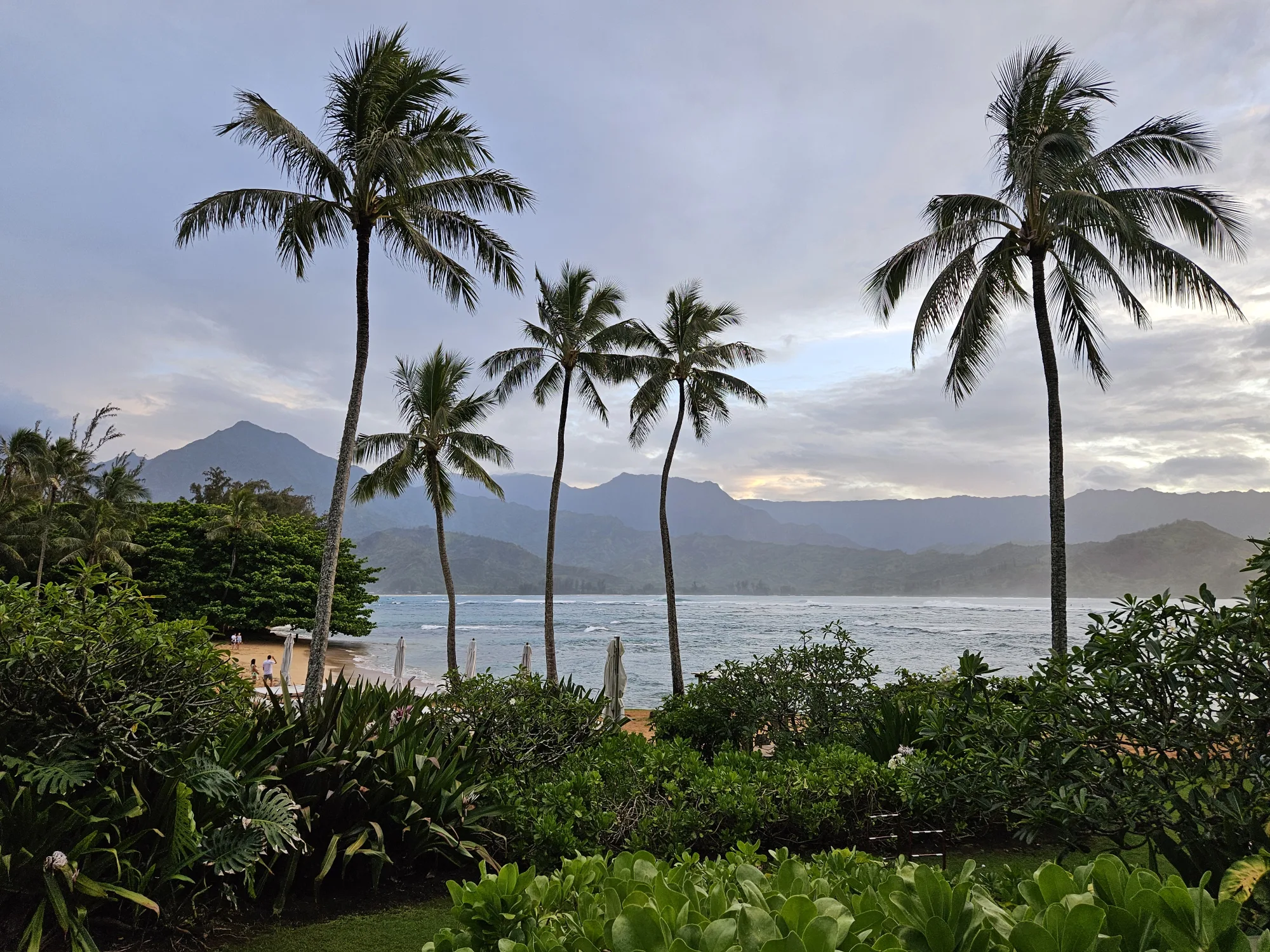 Sunset in Hanaley Bay Kauai